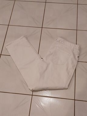 4/$60 White Casual Jean-Like Pants - Size 12 x 32
